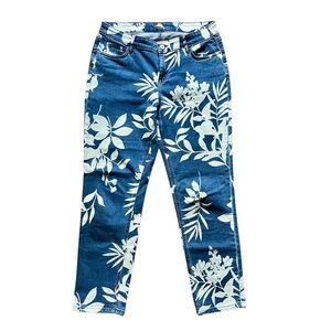 Tommy Bahama Women's Tema Indigo Bleach Sky Indigo Slim Boyfriend Jeans Tropical